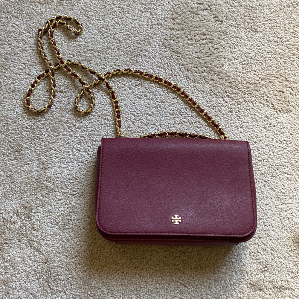 Maroon Tory Burch Purse